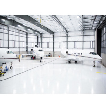 China liefert moderne große Spannweite Prefab Metallstahlstahlstruktur Flugzeug Hangar mit Stahlkonstruktionsdach